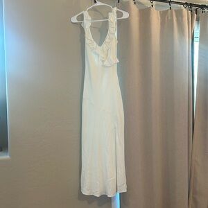 White linen Selfie Leslie Dress